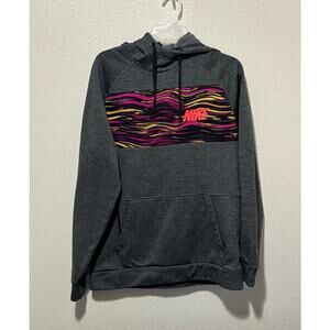 RARE! Men’s Women’s Nike Hoodie Sweatshirt Aztec Multicolor Zipper Pocket size M